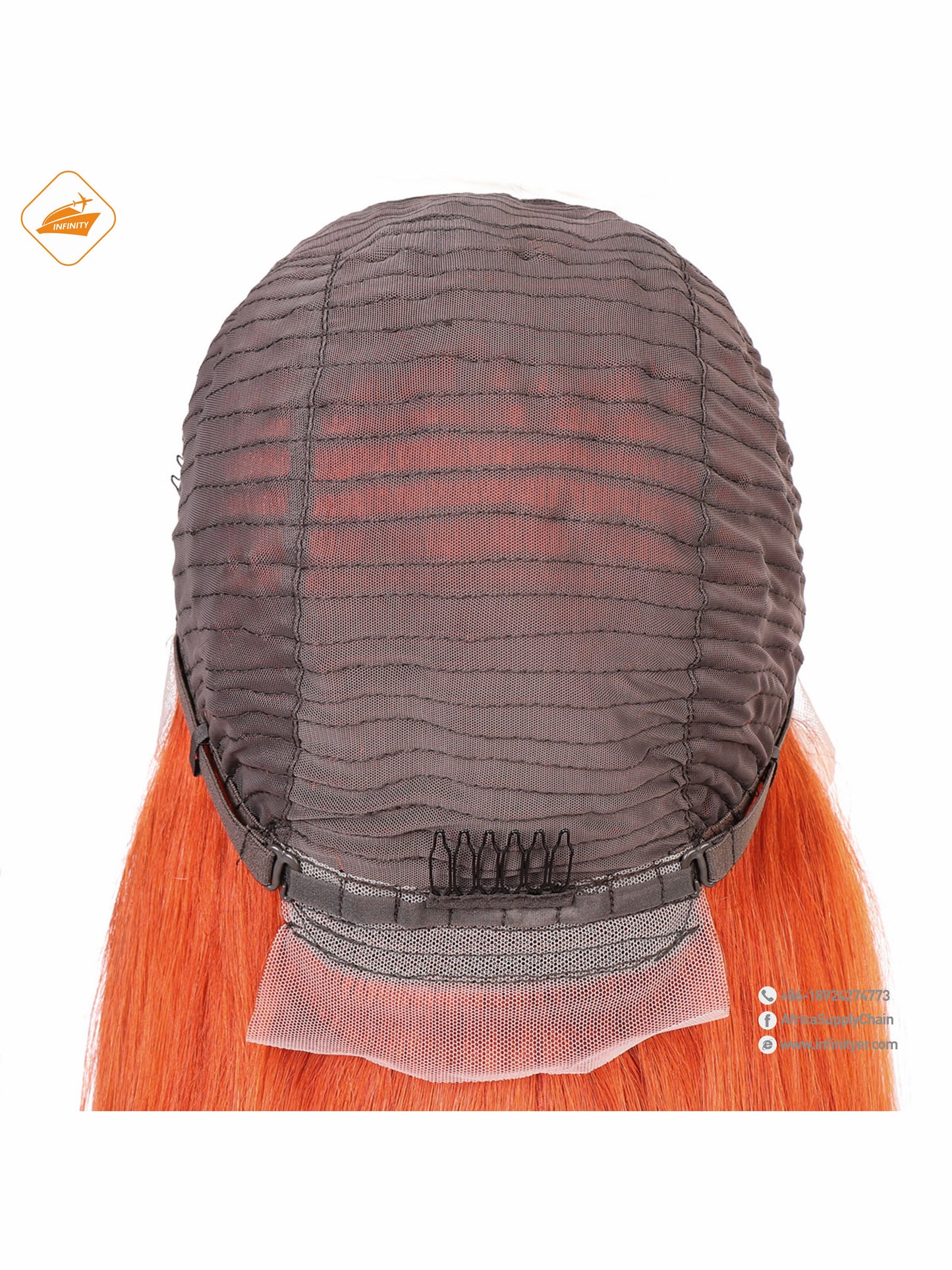 lace wig 13*4  新款色发Ginger直条-350