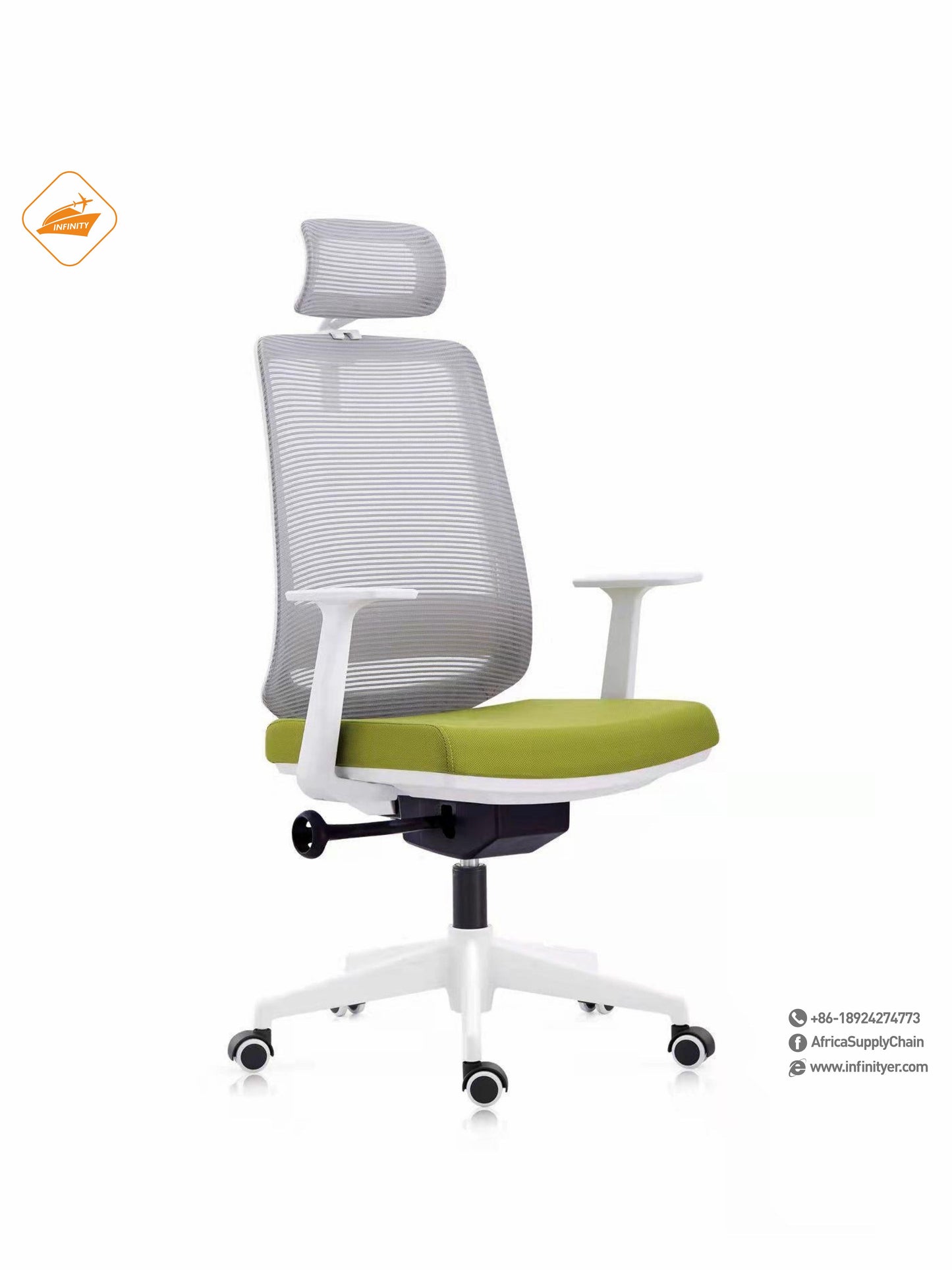 Mesh office chair with wheels