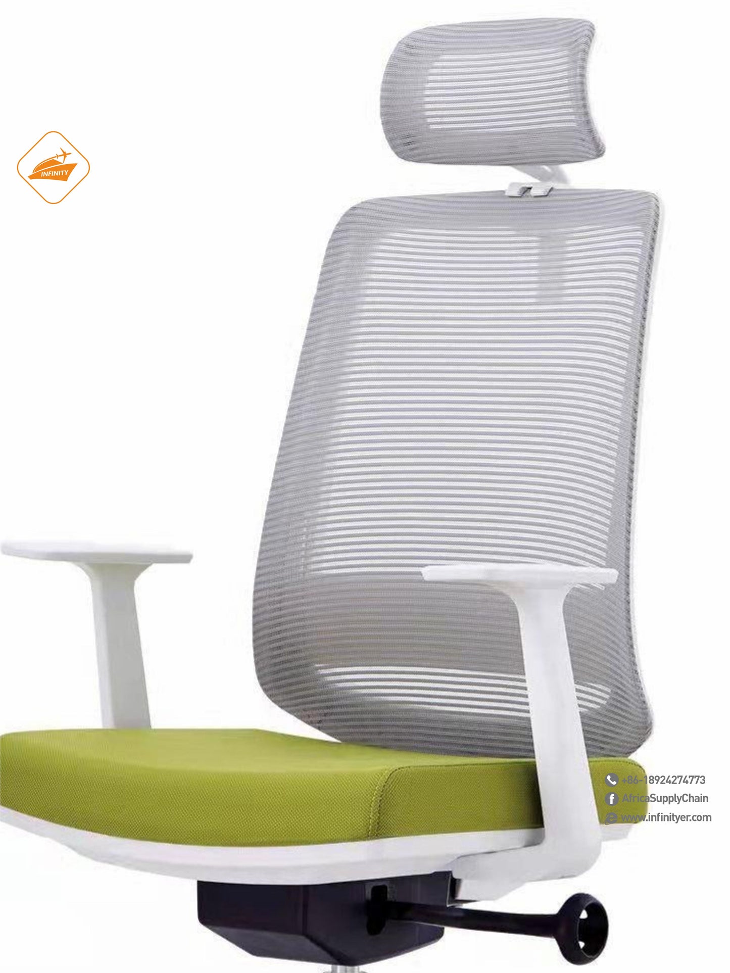 Mesh office chair with wheels