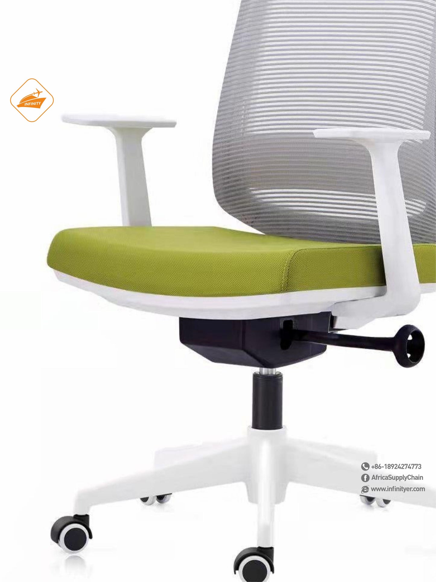 Mesh office chair with wheels