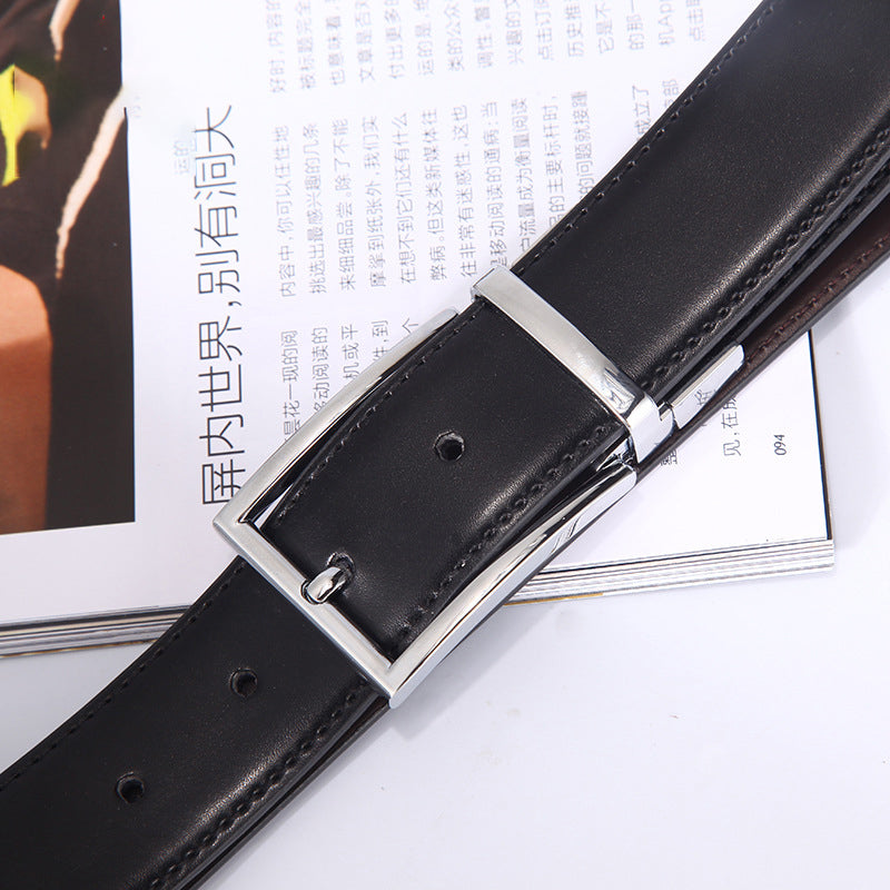 Men's Belt Swivel Alloy Pin Buckle Belt