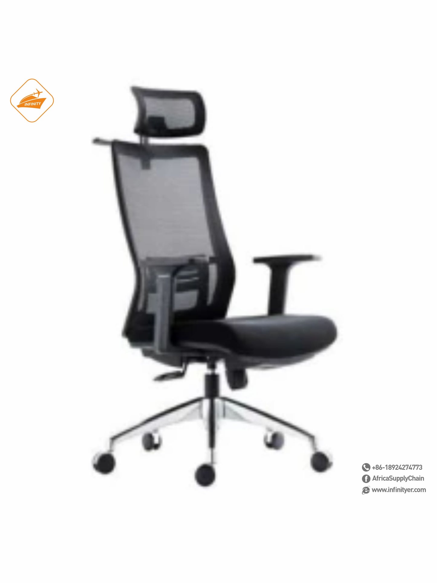 Mesh office chair with wheels