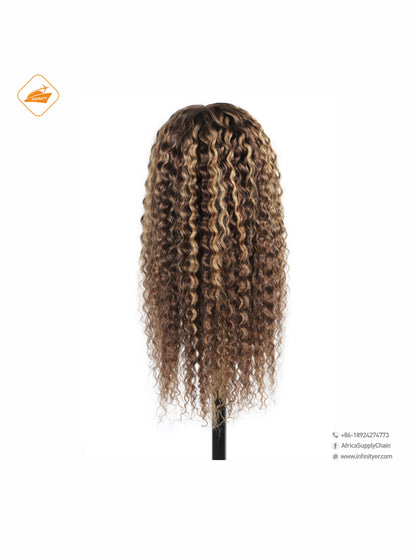 lace wig 13*4  P色 curly