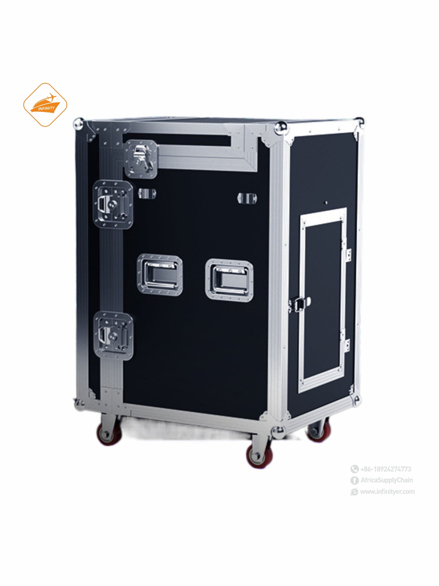 Performance case Aluminum Alloy stage light Aviation case 12U16U cabinet Sound mixing table shelf equipment