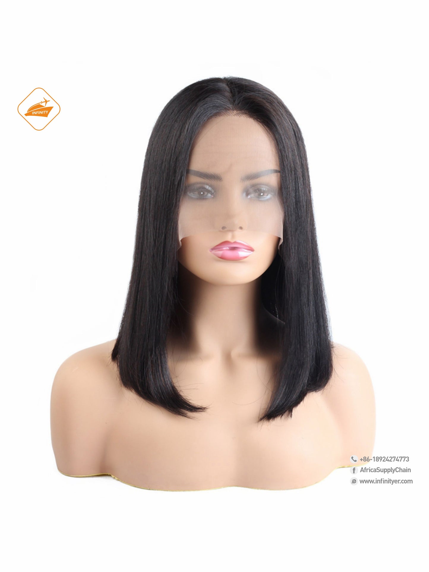 Straight Short Bob 13x4 Lace Front Human Hair Wig