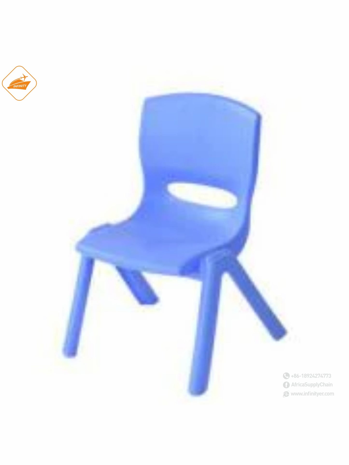 Thickened Plastic Bench Backrest Children's Stool