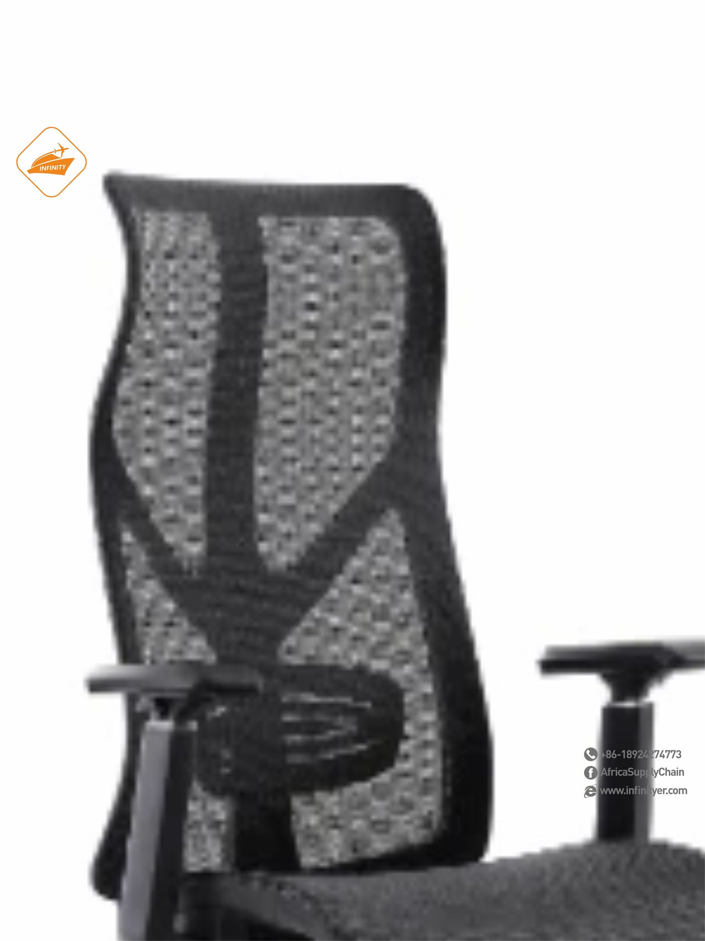 Mesh office chair with wheels