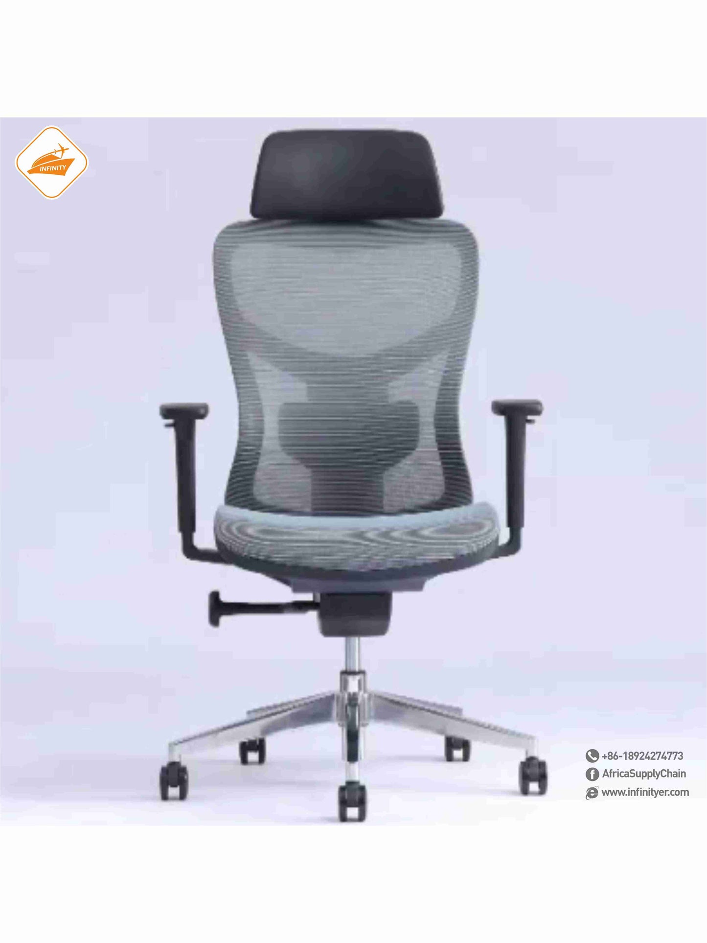 Mesh office chair with wheels