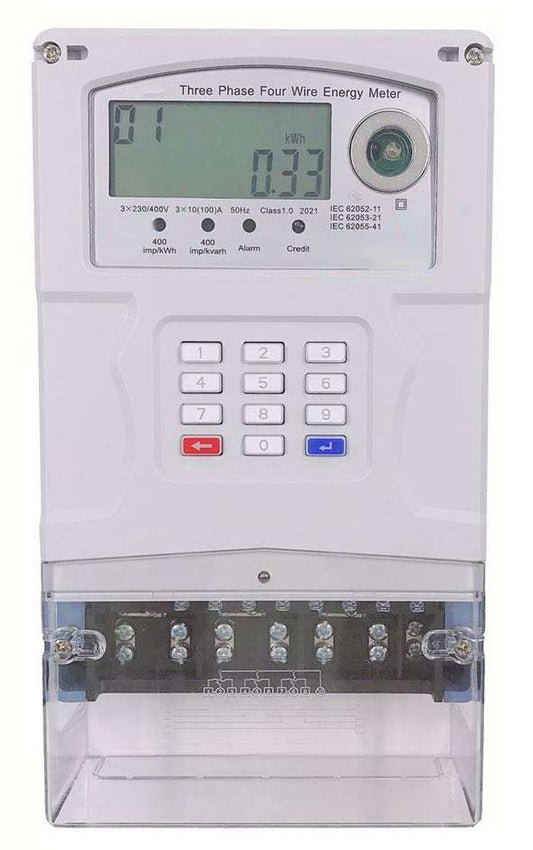 STS Prepaid Keypad Three Phase Energy Meter（LORA-RF）