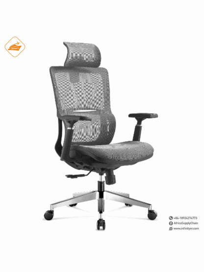 Mesh office chair with wheels