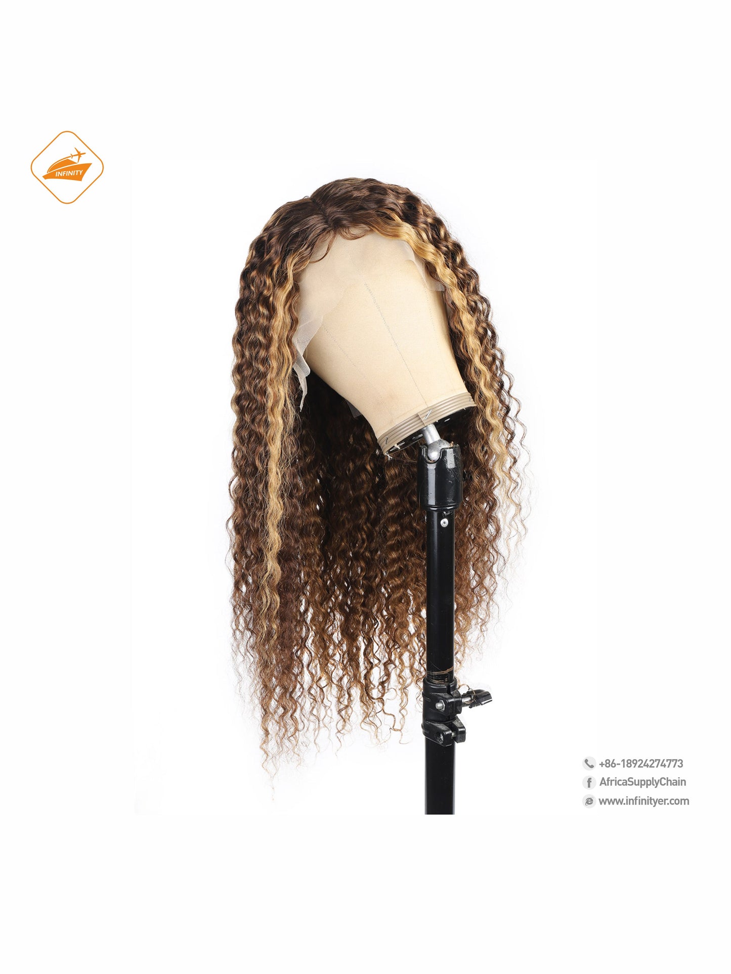 lace wig 13*4  P色 curly