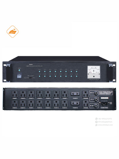 OBT-8080 PA System Peripheral Device Power Timing Sequence Controller with 24V Fire Signal Input Controller