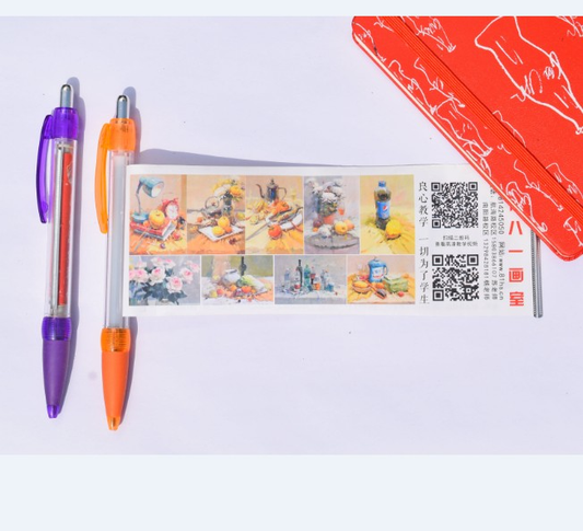 Plastic Pull Paper Pen/Flag Pull Brush