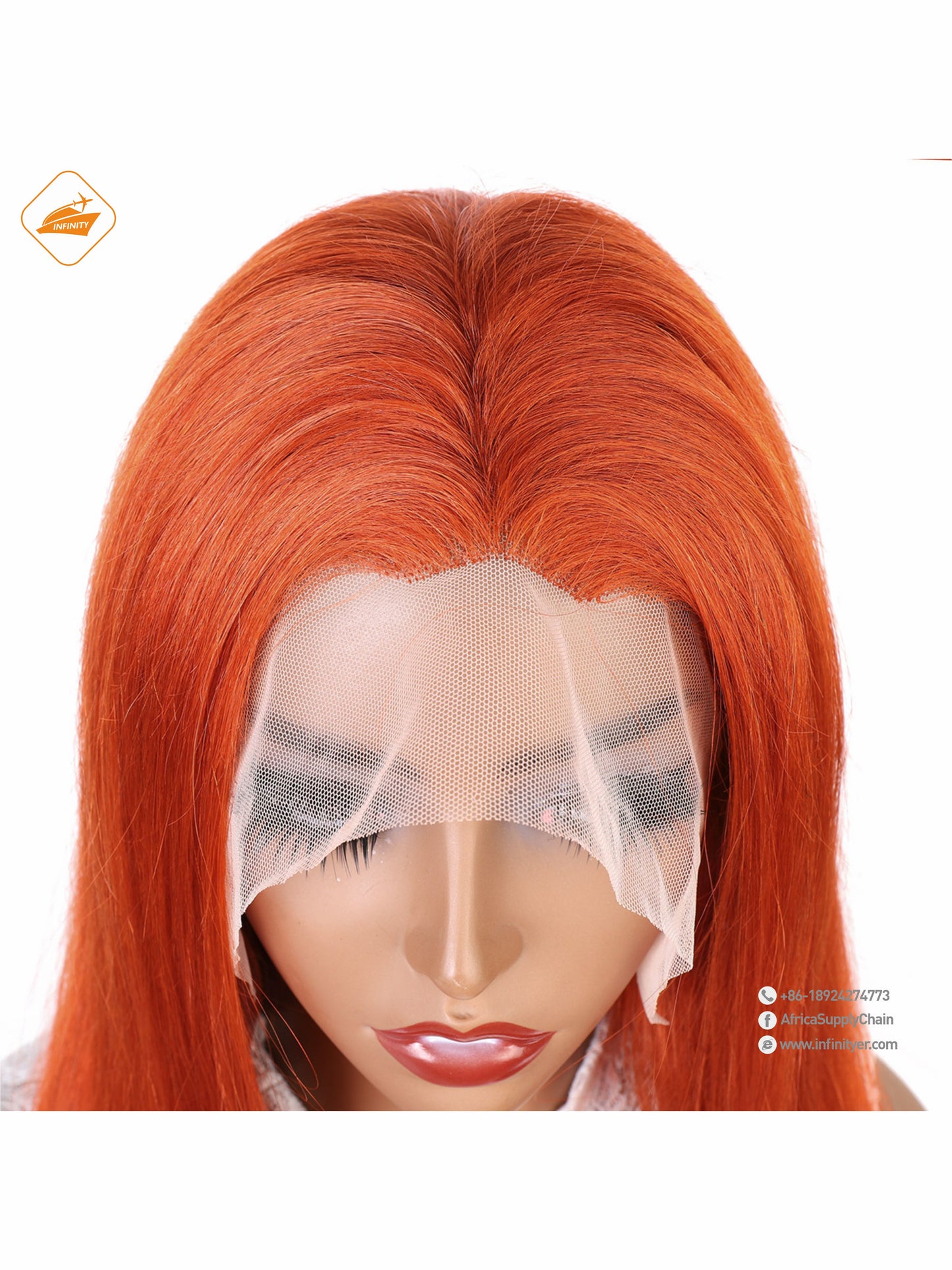 lace wig 13*4  新款色发Ginger直条-350