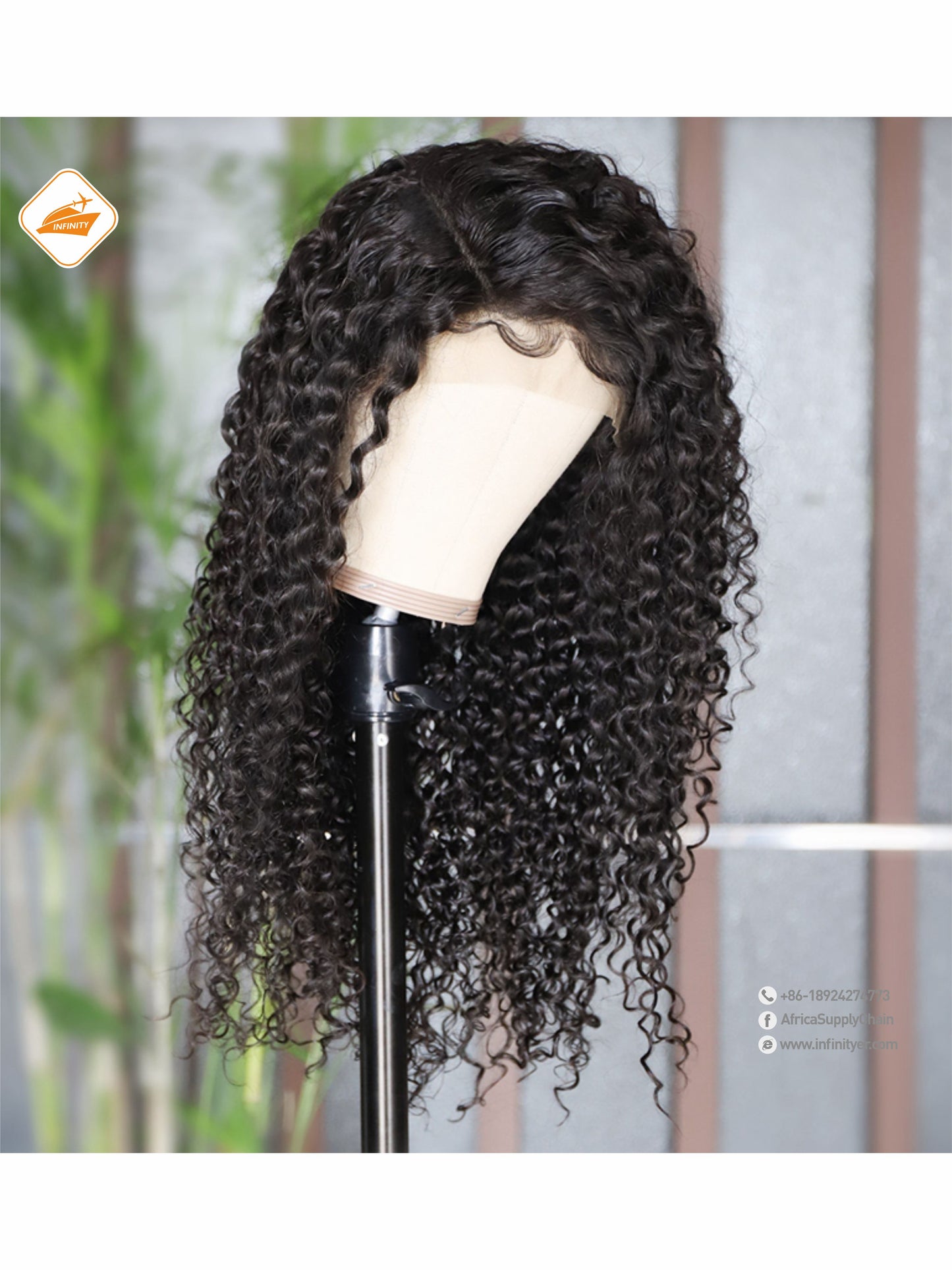 lace wig 13*4  自然色  curly