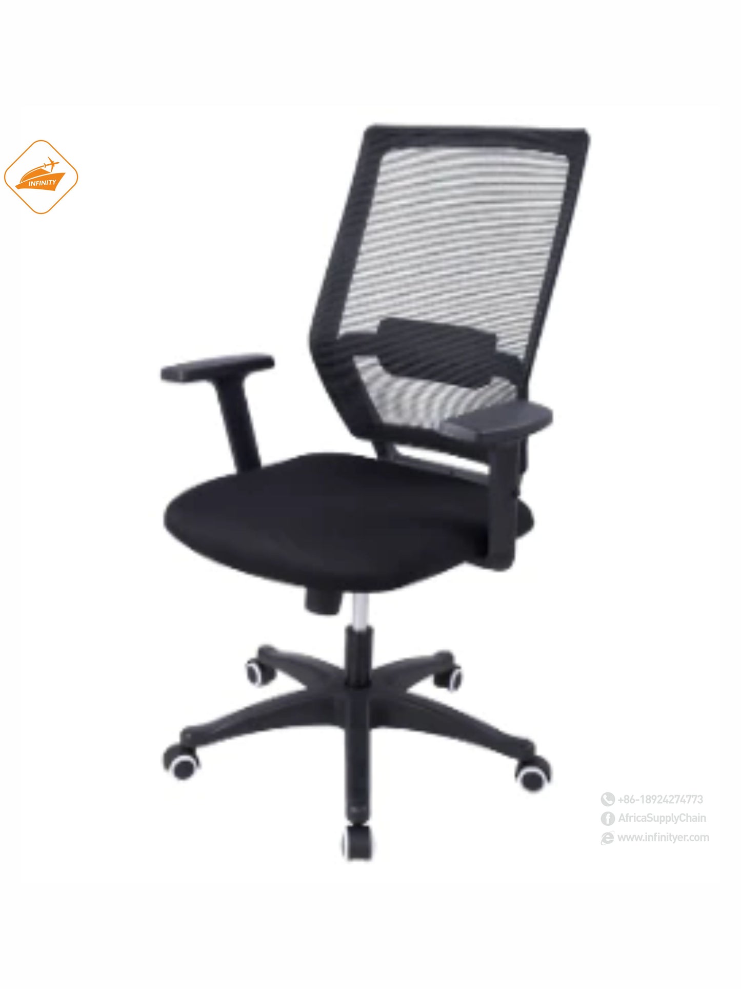 Mesh office chair with wheels