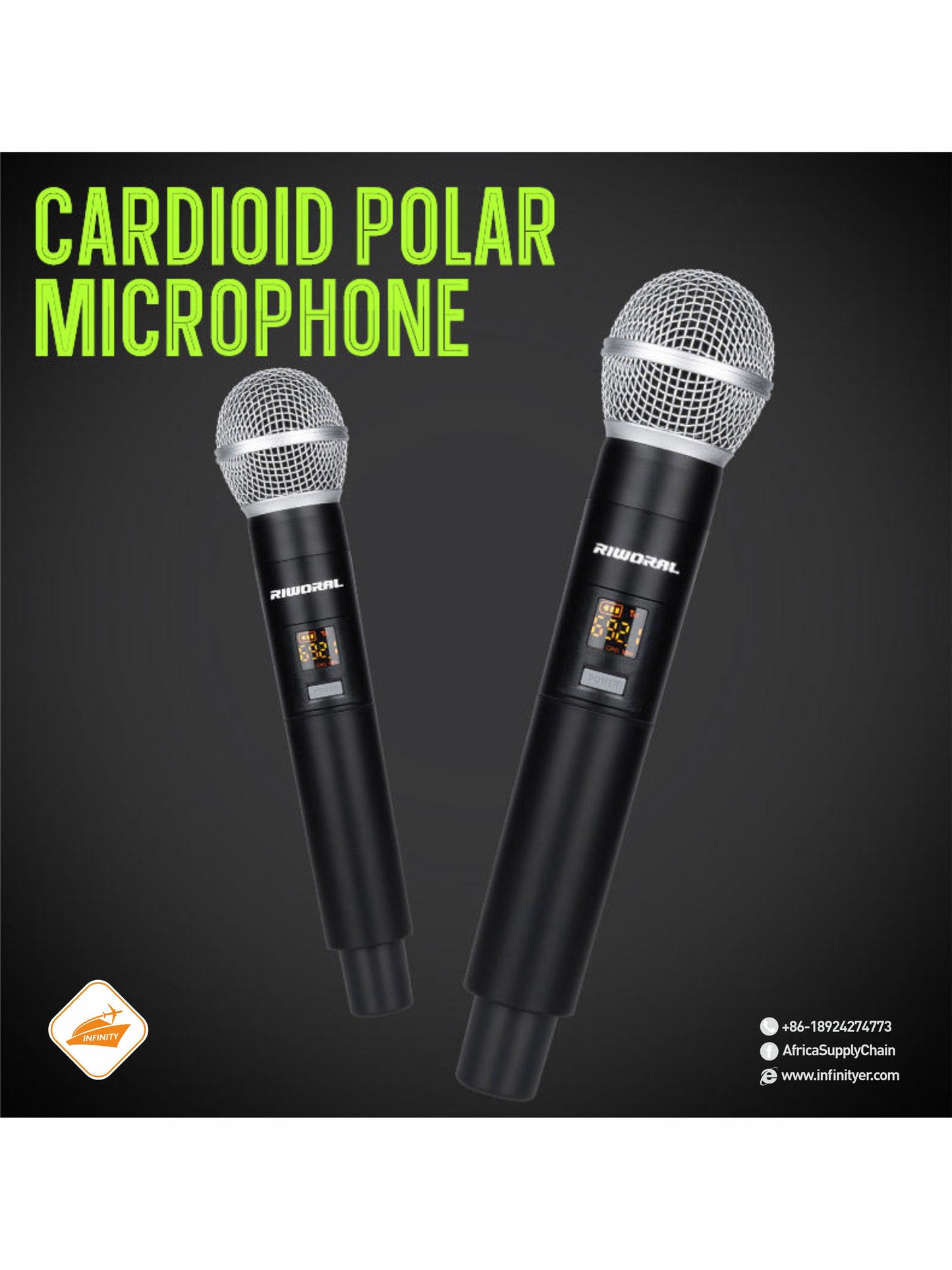 UPLX8 2 Channels Mini Handheld Microphone Singing Karaoke Mikrofon Studio Recording UHF Wireless Dynamic Microphone