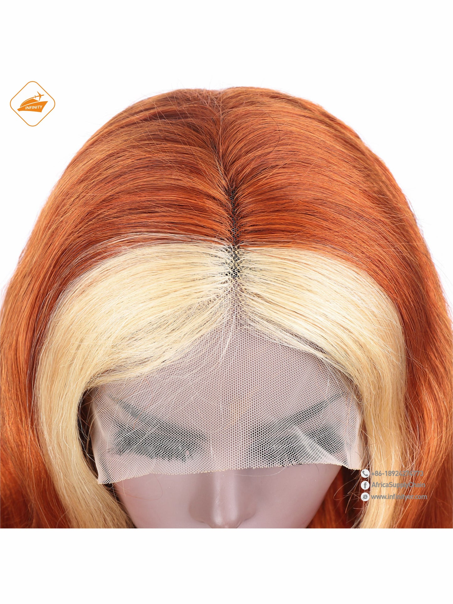 lace wig 13*4  新款色发 Ginger挑染613-body