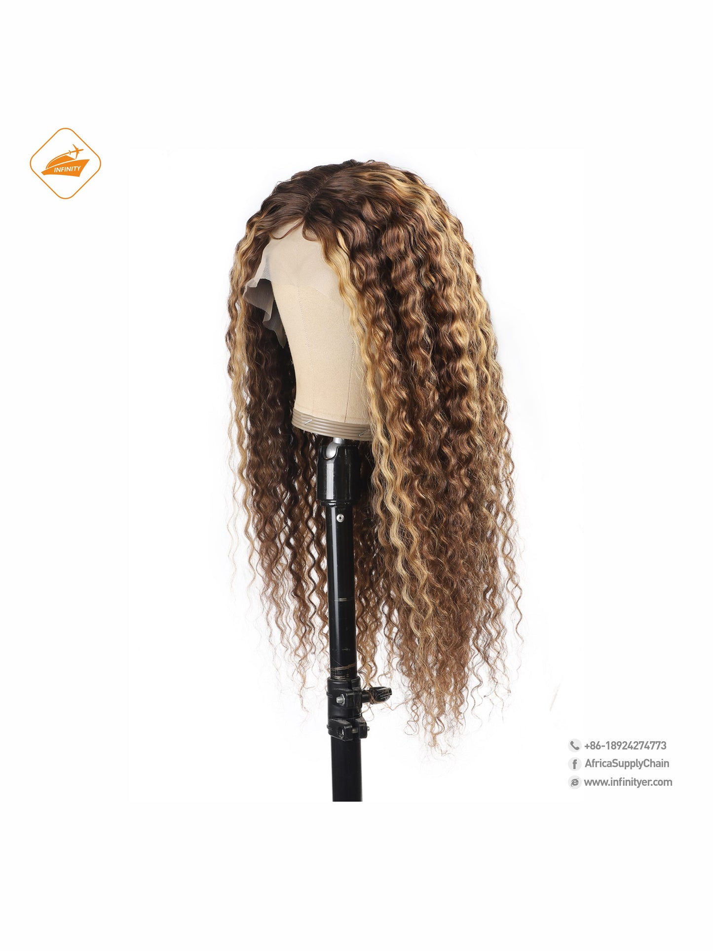 lace wig 13*4  P色 curly