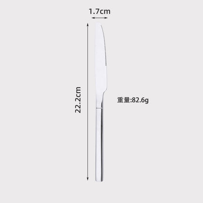 304 Stainless Steel Knife and Fork Spoon Western Steak Knife and Fork Set