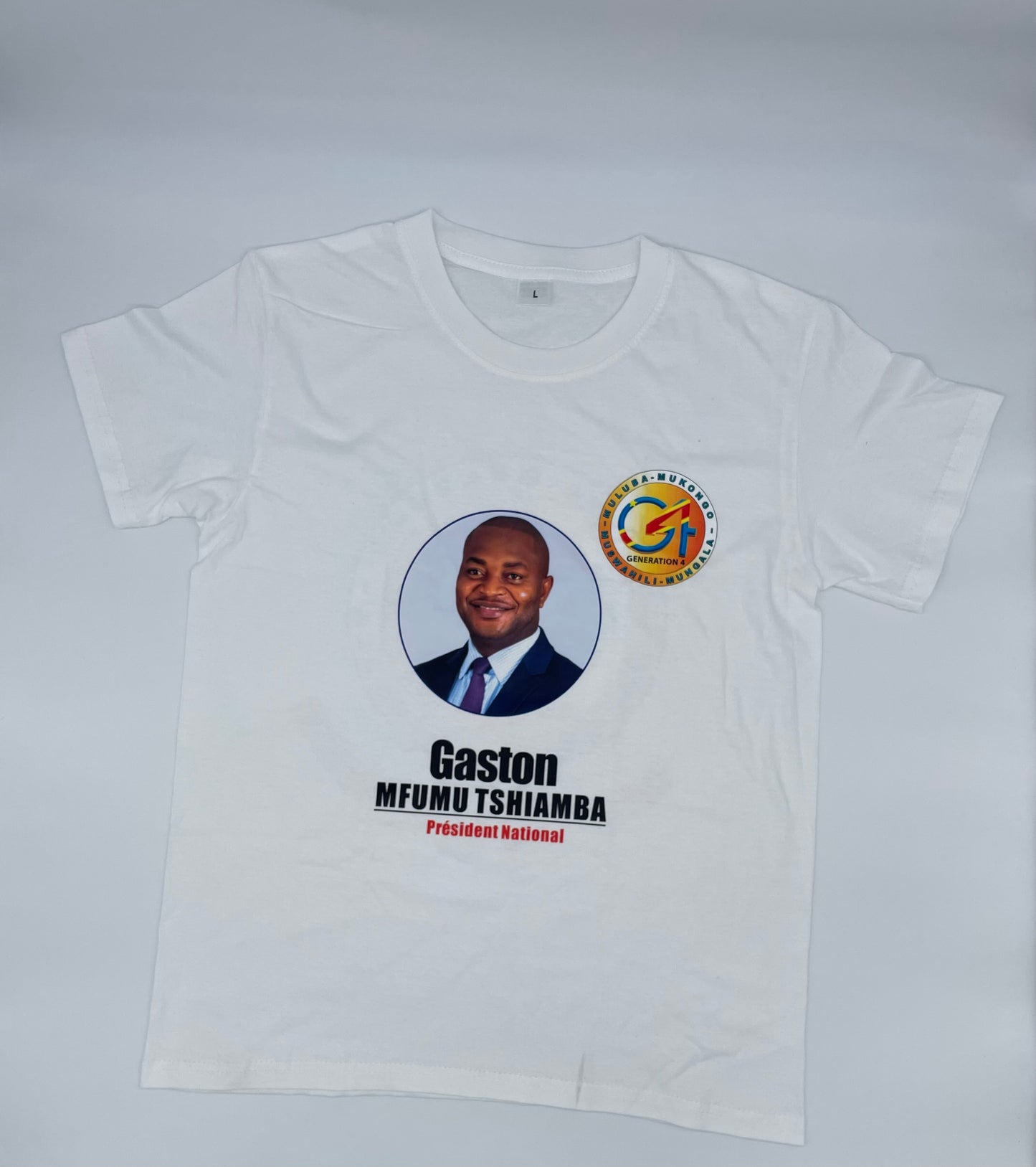 Custom Logo Cotton Short Sleeve Crew Neck T-Shirt Suitable for African Elections, Reunion Events, Everyday Wear