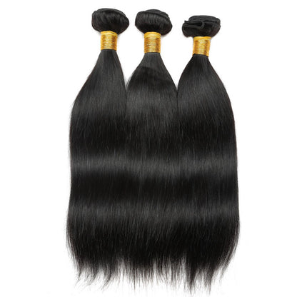 7A Non-Remy Hair Natural Black Color Human Hair Extension  Hair Bundles ,Original Brazilian Hair