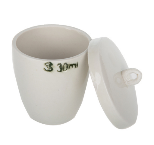 Laboratory supplies porcelain crucible