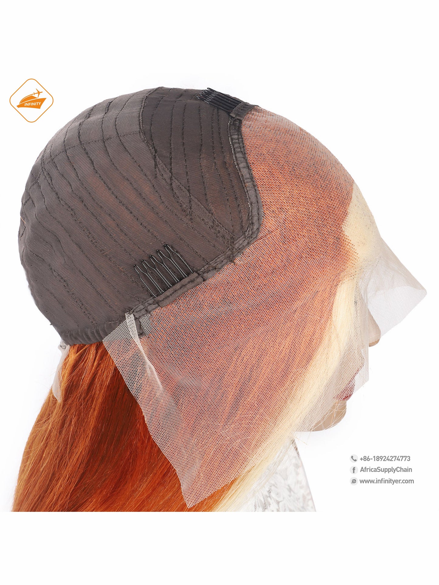 lace wig 13*4  新款色发 Ginger挑染613-body