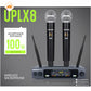 UPLX8 2 Channels Mini Handheld Microphone Singing Karaoke Mikrofon Studio Recording UHF Wireless Dynamic Microphone