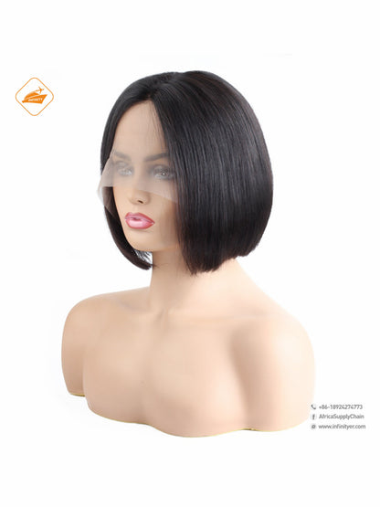 Straight Short Bob 13x4 Lace Front Human Hair Wig