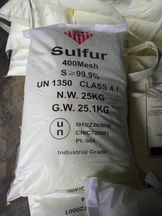 Industrial 99.9% Purity Sulphur Powder Yellow