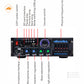 High power Bluetooth power player U disk card radio audio amplifier K song power amplifier public address system