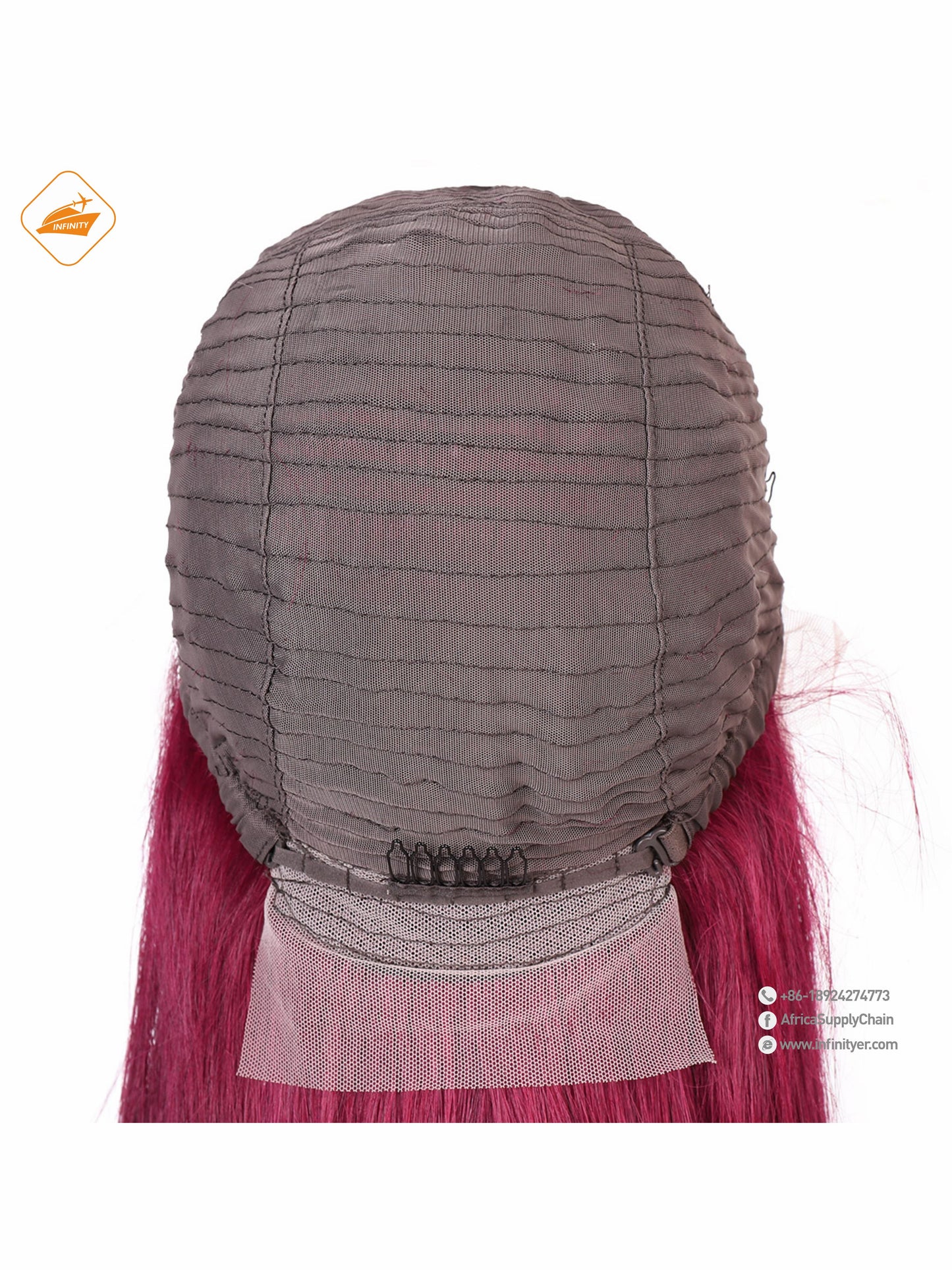 lace wig 13*4  新款色发 99J# 直条