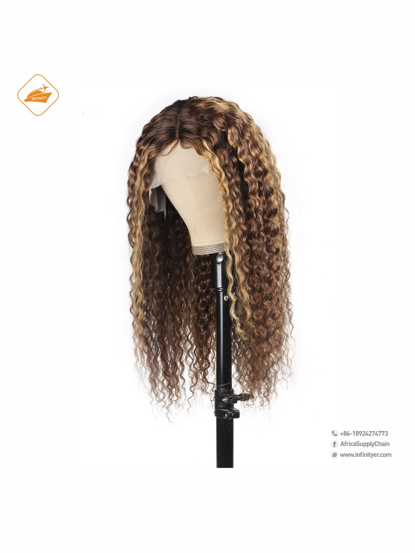 lace wig 13*4  P色 curly