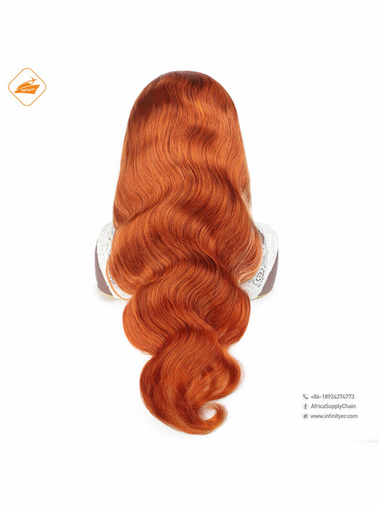 lace wig 13*4  新款色发 Ginger挑染613-body