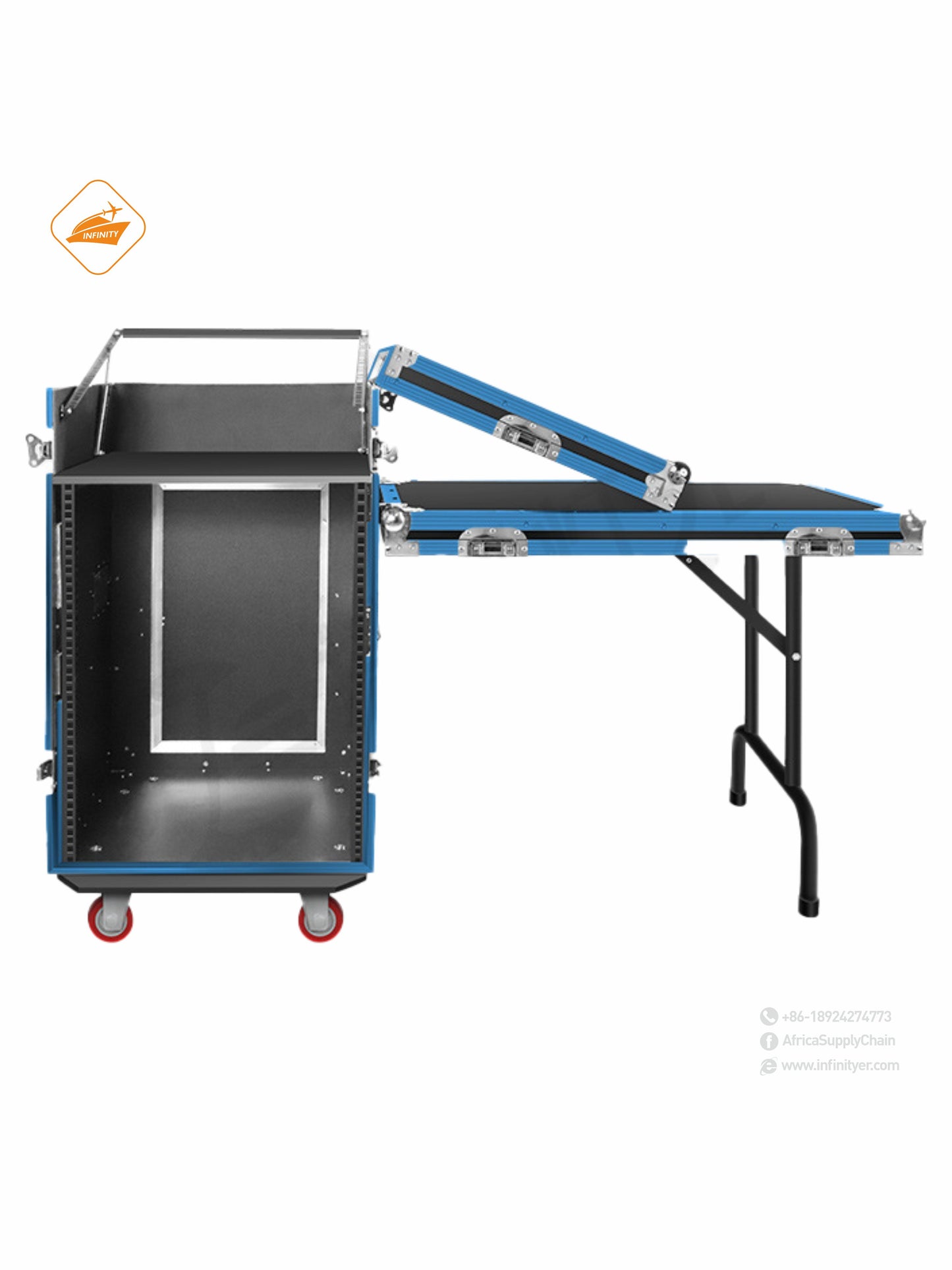 Performance case Aluminum Alloy stage light Aviation case 12U16U cabinet Sound mixing table shelf equipment