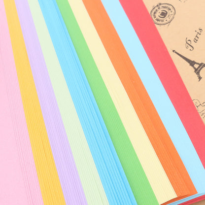 A4 Copy Paper 160g Color Cardboard Diy Origami 100 Pcs