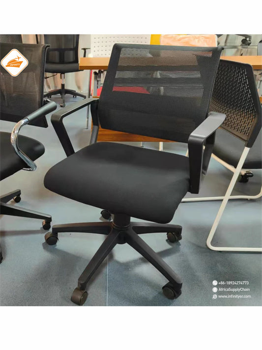 Mesh office chair with wheels