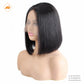 Straight Short Bob 13x4 Lace Front Human Hair Wig