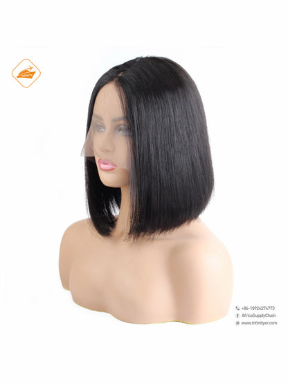 Straight Short Bob 13x4 Lace Front Human Hair Wig