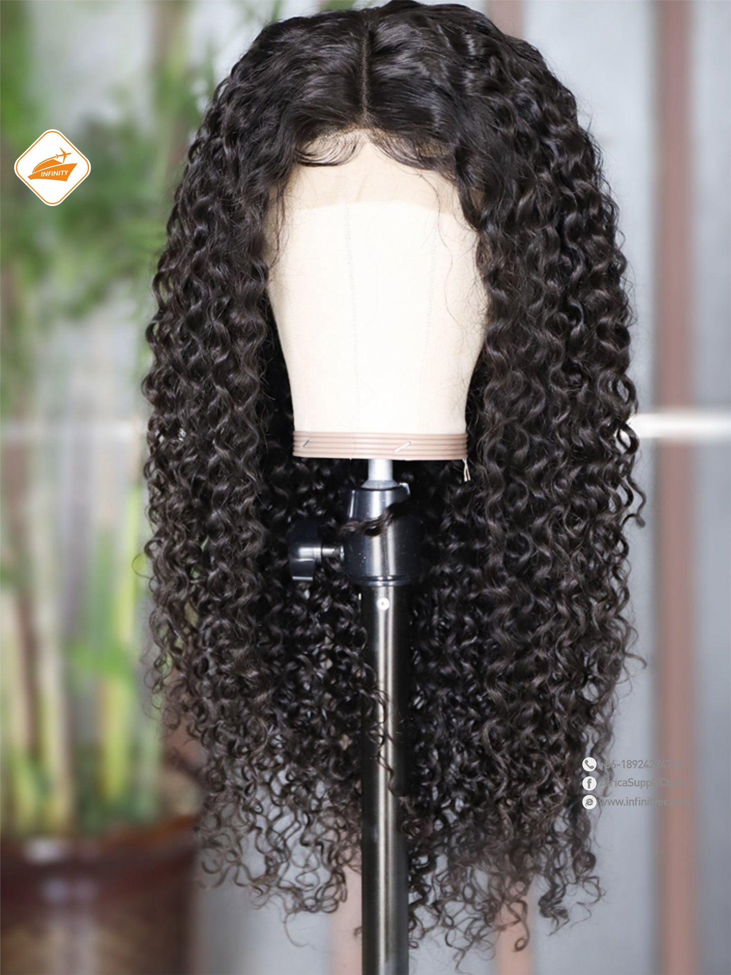 lace wig 13*4  自然色  curly