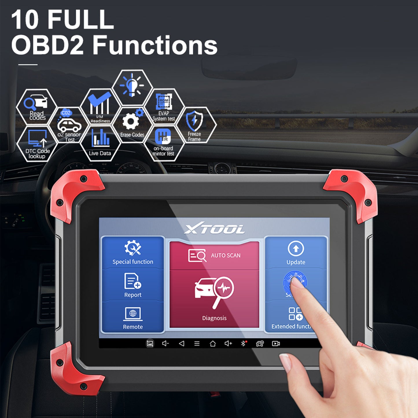 Car Automotive Diagnostic Tool XTOOL Diagnostic Tool with 26+ Reset Functions Active Test