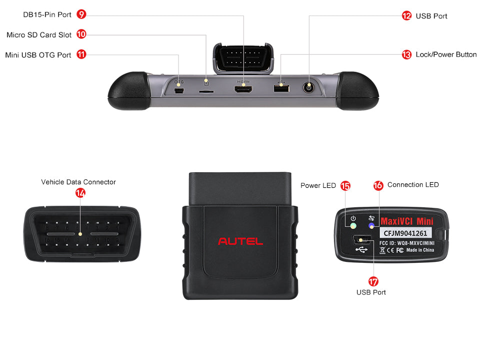 Autel MaxiCOM MK808TS  Diagnostic Scanner tool