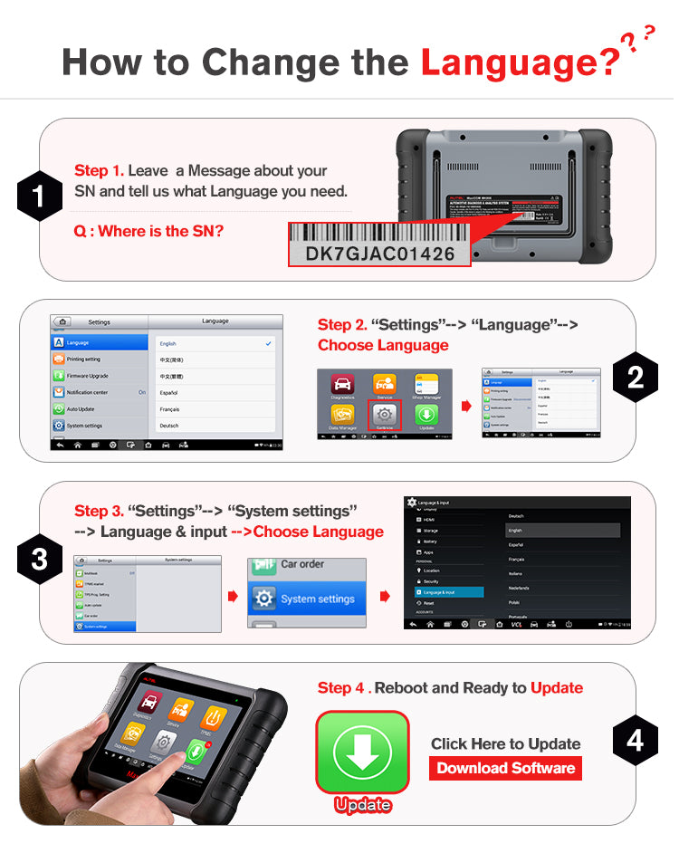 Autel MaxiCOM MK808TS  Diagnostic Scanner tool