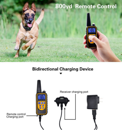 Waterproof Rechargeable Vibrating Dog Anti Barking Electric Shock Training Remote Control Pet Dog Training Collars