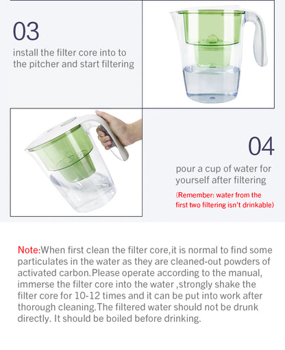 New Filter Pitcher 5-stage Purification for Household Tap Water Filter Pitcher