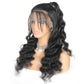 4*4 Closure Human Hair Lace Wig Raw Brazilian Human Hair Loose Deep Wave for Black Women
