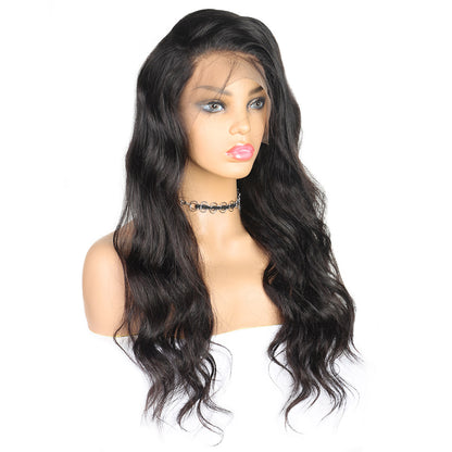 4*4 Closure Human Hair Lace Wig  Raw Brazilian Human Hair  Body Wave  for Black Women