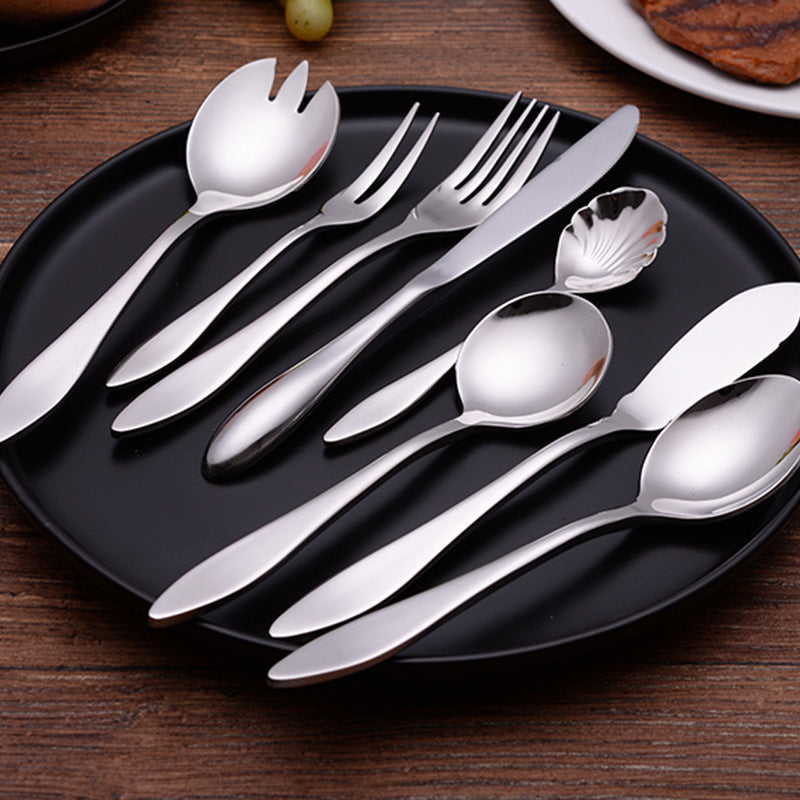 Stainless Steel Western Food Knife and Fork Tableware Steak Knife and Fork Spoon Coffee Spoon