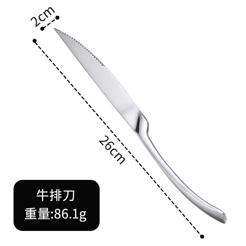 Stainless Steel Knife Fork Spoon Western Cutlery Steak Cutlery